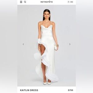 Bridal- Brand new retrofete dress in xxs with tags! Unworn.